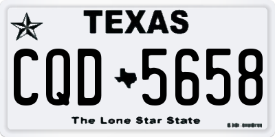 TX license plate CQD5658