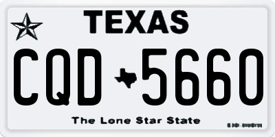 TX license plate CQD5660