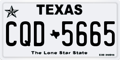 TX license plate CQD5665