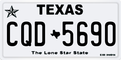 TX license plate CQD5690