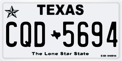 TX license plate CQD5694