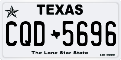 TX license plate CQD5696