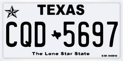TX license plate CQD5697