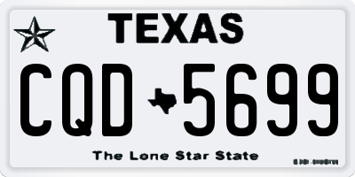 TX license plate CQD5699