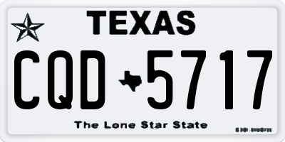 TX license plate CQD5717