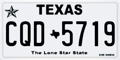 TX license plate CQD5719