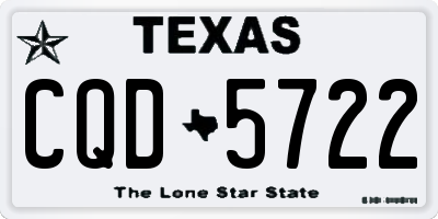 TX license plate CQD5722