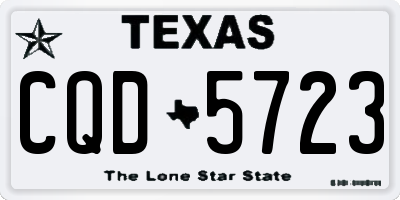 TX license plate CQD5723