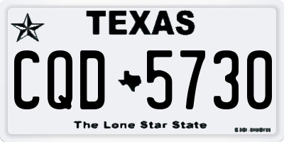 TX license plate CQD5730