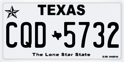 TX license plate CQD5732