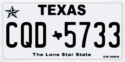 TX license plate CQD5733