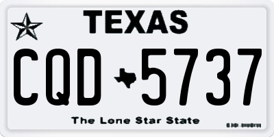 TX license plate CQD5737