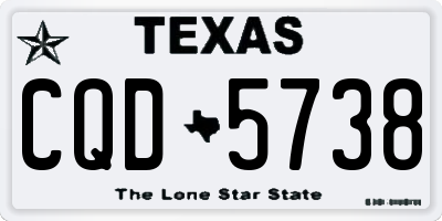 TX license plate CQD5738