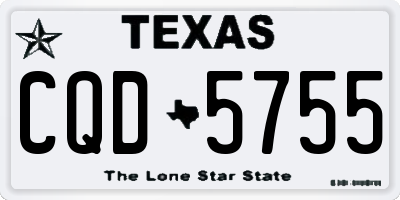 TX license plate CQD5755