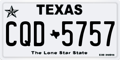 TX license plate CQD5757