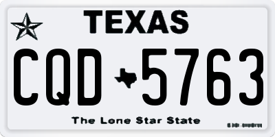 TX license plate CQD5763