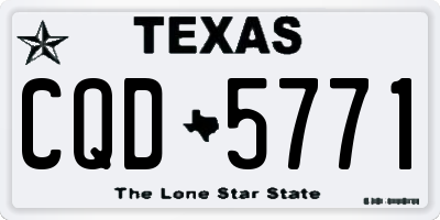 TX license plate CQD5771