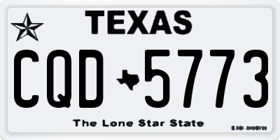 TX license plate CQD5773