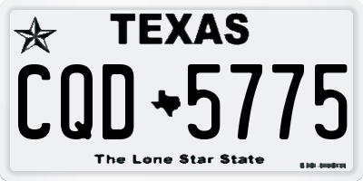 TX license plate CQD5775