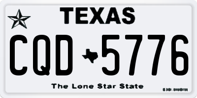 TX license plate CQD5776