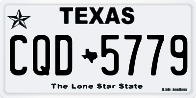 TX license plate CQD5779