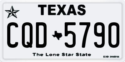 TX license plate CQD5790