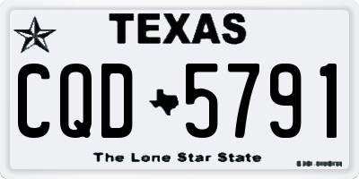 TX license plate CQD5791
