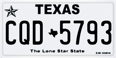 TX license plate CQD5793