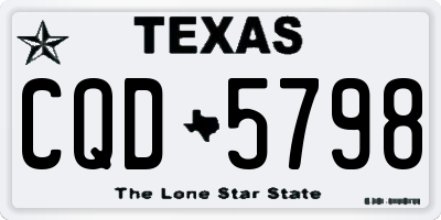 TX license plate CQD5798
