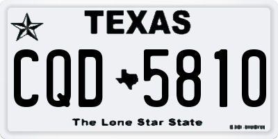 TX license plate CQD5810