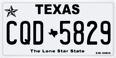TX license plate CQD5829