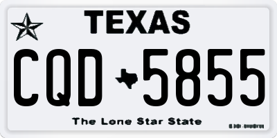 TX license plate CQD5855
