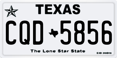 TX license plate CQD5856