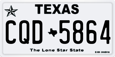 TX license plate CQD5864