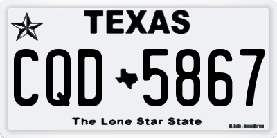 TX license plate CQD5867
