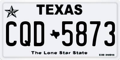 TX license plate CQD5873