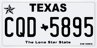 TX license plate CQD5895