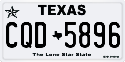 TX license plate CQD5896