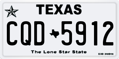 TX license plate CQD5912