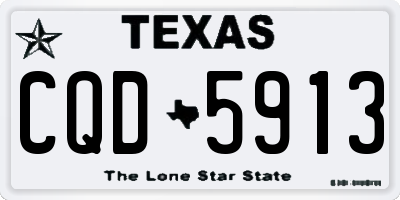 TX license plate CQD5913