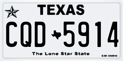 TX license plate CQD5914