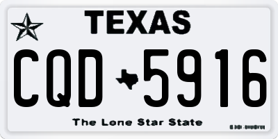 TX license plate CQD5916
