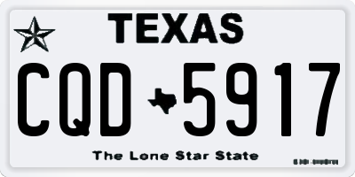 TX license plate CQD5917