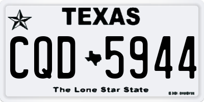 TX license plate CQD5944