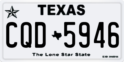 TX license plate CQD5946
