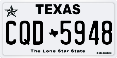 TX license plate CQD5948