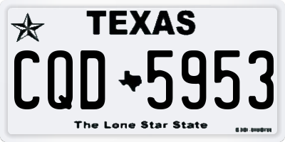 TX license plate CQD5953