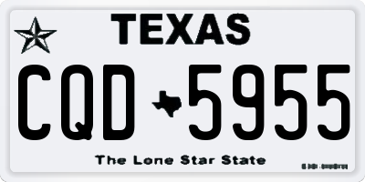TX license plate CQD5955