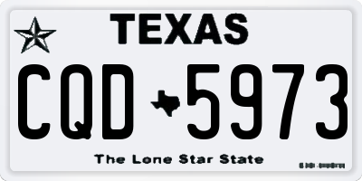 TX license plate CQD5973