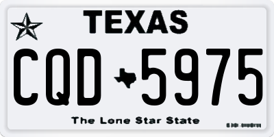 TX license plate CQD5975